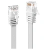 Image de - Cordon de raccordement - RJ-45 (M) pour RJ-45 (M) - 1 m - UTP - CAT 6 - moulé, plat - blanc