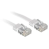 Image de - Cordon de raccordement - RJ-45 (M) pour RJ-45 (M) - 2 m - UTP - CAT 6 - moulé, plat - blanc