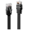 Image de - Cordon de raccordement - RJ-45 (M) pour RJ-45 (M) - 1 m - UTP - CAT 6 - moulé, plat - noir