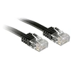 Image de - Cordon de raccordement - RJ-45 (M) pour RJ-45 (M) - 10 m - UTP - CAT 6 - moulé, plat - noir
