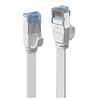Image de - Cordon de raccordement - RJ-45 (M) pour RJ-45 (M) - 10 m - U / FTP (Paire torsadée blindée) - CAT 6a - moulé, sans crochet, plat - blanc