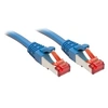 Image de Câble réseau Cat.6 S/FTP, cuivre, 250MHz, bleu, 0,5m
