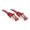 Image de - Cordon de raccordement - RJ-45 (M) pour RJ-45 (M) - 7.5 m - SFTP, PiMF - CAT 6 - moulé, sans crochet - rouge