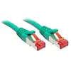 Image de 47747 RJ45 Câble réseau, câble patch CAT 6 S/FTP 1.00 m vert avec cliquet dencastrement
