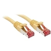 Image de 47768 RJ45 Câble réseau, câble patch CAT 6 S/FTP 10.00 m jaune avec cliquet dencastrement