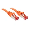 Image de Câble réseau Cat.6 S/FTP, cuivre, 250MHz, orange, 0,5m
