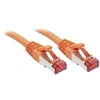 Image de 47808 RJ45 Câble réseau, câble patch CAT 6 S/FTP 1.50 m orange avec cliquet dencastrement