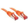 Image de 47813 RJ45 Câble réseau, câble patch CAT 6 S/FTP 10.00 m orange avec cliquet dencastrement