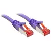 Image de 47823 RJ45 Câble réseau, câble patch CAT 6 S/FTP 1.50 m violet avec cliquet dencastrement