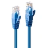 Image de - Cordon de raccordement - RJ-45 (M) pour RJ-45 (M) - 10 m - UTP - CAT 6 - sans crochet, bloqué - bleu
