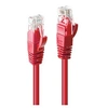 Image de - Cordon de raccordement - RJ-45 (M) pour RJ-45 (M) - 30 cm - UTP - CAT 6 - moulé, sans crochet, bloqué - rouge