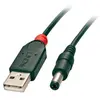 Image de Câble adaptateur USB A vers prise DC 5,5/2,5mm