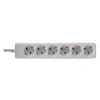 Image de - Coupe-circuit - CA 250 V - 3500 Watt - connecteurs de sortie : 6 - 1.4 m cordon - blanc