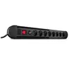 Image de - Coupe-circuit - CA 250 V - 3500 Watt - connecteurs de sortie : 8 - 1.4 m cordon - noir