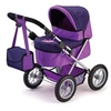 Image de Poussette Landau Pour Poupée Trendy Pourpre, Réglable - 68 Cm