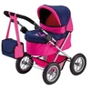 Image de Bayer transport de poupée à la Trendy rose / bleu foncé 67 cm