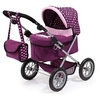 Image de Design 13037AA - Poussette Landau Pour Poupée - Réglable - Trendy Rose/Prune - 68 Cm