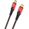 Image de USB 3.0 [1x USB-C mâle - 1x USB-C mâle] 1.00 m rouge/noir contacts dorés USB Evolution CC