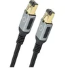 Image de D1C13355 RJ45 Câble réseau, câble patch CAT 8.1 5.00 m noir, or