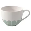 Image de Villeroy & Boch - Fleur vert tasse à café verte, rés. lave-vaisselle/four à micro-ondes, tasse pour le café ou le thé, mug à café, mug motif floral, tasse à cappuccino, tasse à thé, Porcelaine Premium en occasion ou reconditionné