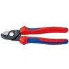 Image de Coupe-câbles, tête brunie, poignées à gaine en plastique, Long. : 165 mm, Ø de la capacité de coupe 15 mm, Section du conducteur 50 mm²