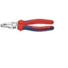 Image de Pince universelle en acier spécial pour outils, tête chromée, poignées à gaine en plastique, Long. : 200 mm, Capacité de coupe du Ø du fil dur 2,5 mm