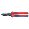 Image de Coupe-câbles à double tranchant, tête brunie, poignées à gaine en plastique, Long. : 200 mm, Ø de la capacité de coupe 20 mm, Section du conducteur