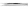 Image de Brucelles de précision, Pointes : droit, anguleux, environ 0,9 mm de large, Surfaces de préhension denture fine, Surface nickelées, Long. : 125 mm