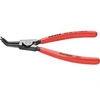 Image de Pince pour circlips extérieurs, becs courbés à 45°, Dimensions : A 32, Ø d'arbre 40-100 mm, Long. 210 mm