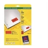 Image de Avery L6038 - Rouge - 21.2 x 45.7 mm 960 unités (20 feuille(s) x 48 étiquettes