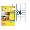 Image de J4773 - Polyester - blanc - 33.9 x 63.5 mm 240 unités (10 feuille(s) x 24 étiquettes