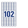 Image de Zweckform L3410REV - 16 x 26 mm 2550 étiquette(s) (25 feuille(s) x 102 Etiquettes de prix