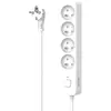 Image de Rallonge blanche de 1,5m avec commutateur 16A 4 modules Quarx