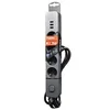 Image de Multiprise - 4 prises - Avec 3 ports USB, câble 3m