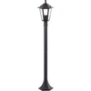 Image de Potelet extérieur CARLEEN 1 m Métal/Verre Noir IP44 E27 60 W