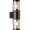 Image de SERGIORO Applique extérieure 2L - Noir dépoli - 2xE27 20W - Ampoule non incluse