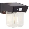 Image de Applique Extérieure - - Parson - Led Et Solaire - Détecteur De Mouvement - Plastique - 3,7 W - Noir