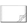 Image de DIN-Computer paper - Perforé - 152.4 x 240 mm - 56 g/m² - 1200 feuille(s) papier uni