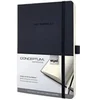 Image de CO309 Carnet de notes CONCEPTUM, 13,5 x 21 cm, pointillé, couverture souple, noir