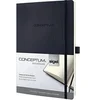 Image de CO308 Carnet de notes CONCEPTUM, 18,7 x 27 cm, pointillé, couverture souple, noir