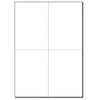 Image de LP711 - Blanc - A6 (105 x 148 mm) - 185 g/m² - 80 carte(s) (20 feuille(s) x 4 papier carte postale