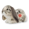 Image de Peluche lapin gris allongé 30 cm