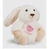 Image de Peluche lapin blanc assis Hermann 15 cm