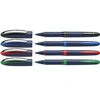 Image de Stylo Schneider One Business (Stylos rollers à encre liquide, Non rétractable) Pochette de 4 (Noir/Rouge/Bleu/Vert)