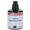 Image de EDDING - Encre de chine de recharge T100, rouge, 100 ml pour la recharge des marqueurs permanents edding No. 1, 400,404, 500, 550, 800, 850, 3000,