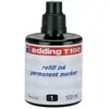 Image de EDDING - encre de chine de recharge T100, bleu, 100 ml pour la recharge des marqueurs permanents edding No. 1, 400,404, 500, 550, 800, 850, 3000,