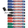 Image de Edding 360 Marqueur pour tableaux blancs - multi-couleur - 10 stylos - pointe ronde 1,5-3 mm - feutre effaçable - pour tableaux blanc, magnétique, mémo et chevalet de conférence - rechargeable en occasion ou reconditionné