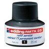 Image de EDDING - encre de chine de recharge RMTK 25, bleue, 25 ml permanente, encre à faible odeur dans un flacon avec systèmecapillaire, pour la recharge du