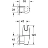 Image de Support mural pour douchette chromé orientable MOVARIO - - 28401000