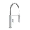 Image de Mitigeur cuisine Eurocube Bec haut chrome douchette extractible